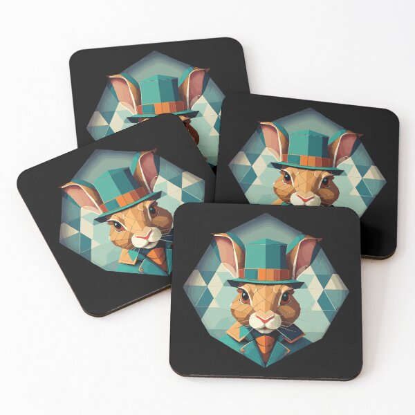 Item preview, A unique geometrical rabbit designed and sold by twisted-dot.