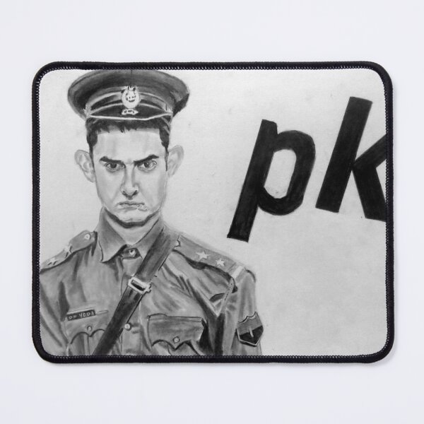 Item preview, Aamir khan PK Movie pencil drawing designed and sold by MubaraksArt.
