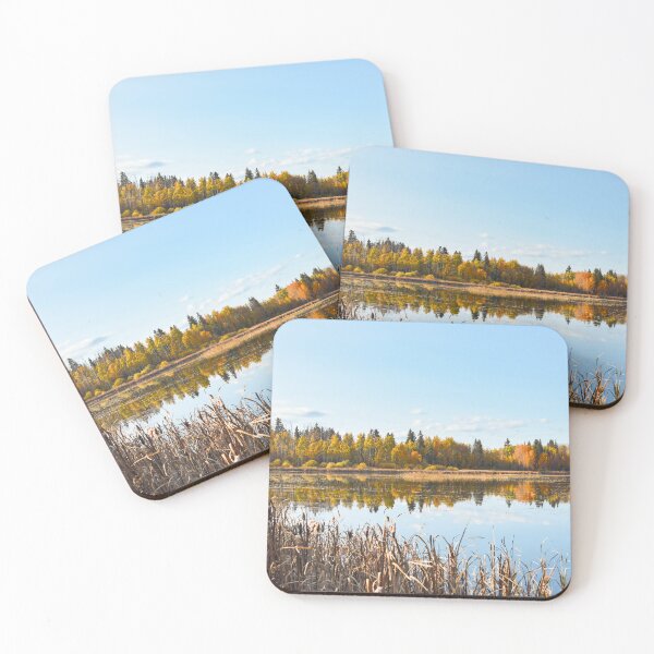 Item preview, Lake with Autumn Tree Reflections designed and sold by Amy Mitchell.