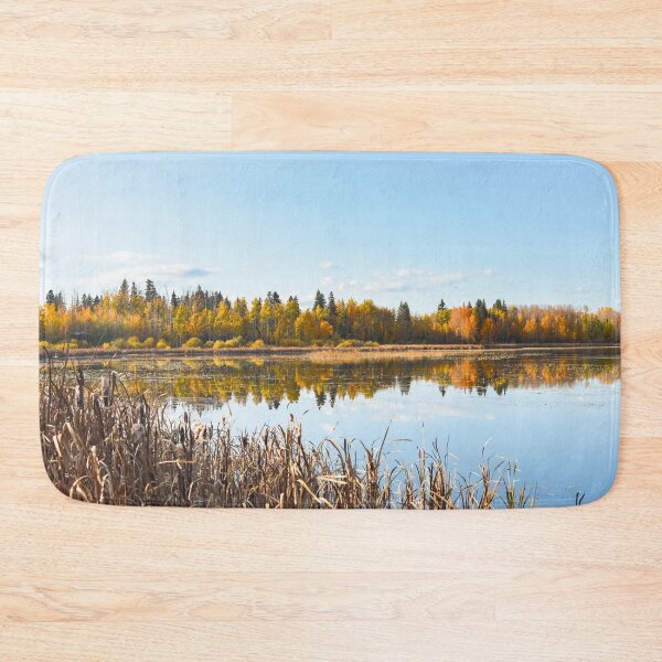 Item preview, Lake with Autumn Tree Reflections designed and sold by Amy Mitchell.