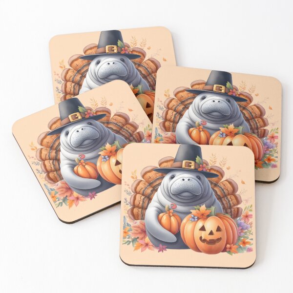 Item preview, Thanksgiving Manatee - Spend the holidays with a Sea Cow designed and sold by SandbarTees.