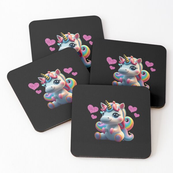 Item preview, Cute Kawaii Unicorn Heart Design designed and sold by DaydreamerDzine.