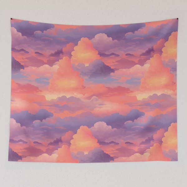 Item preview, sunset cloud seamless designed and sold by Ttthunder123.
