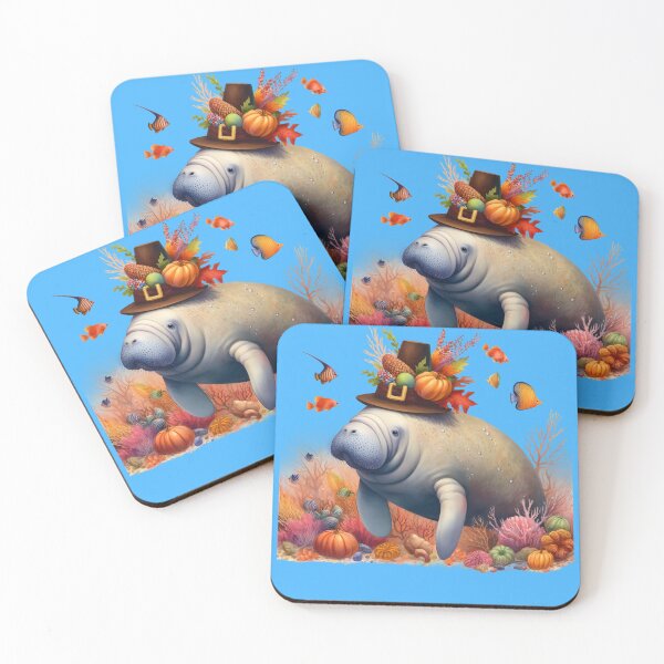 Item preview, Thanksgiving Manatee - Spend the holidays with a Sea Cow designed and sold by SandbarTees.