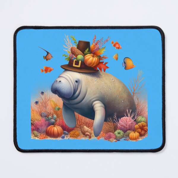 Item preview, Thanksgiving Manatee - Spend the holidays with a Sea Cow designed and sold by SandbarTees.