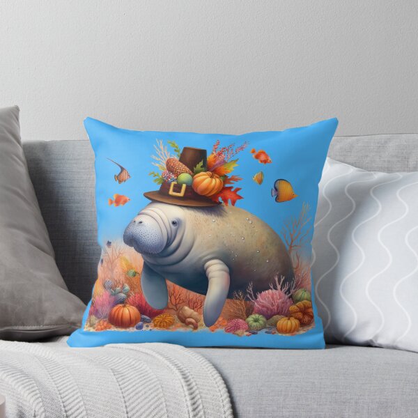 Item preview, Thanksgiving Manatee - Spend the holidays with a Sea Cow designed and sold by SandbarTees.