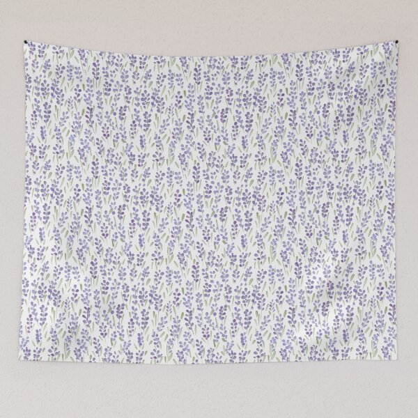 Item preview, Lavender field abstract watercolour pattern designed and sold by RoseMaryWP.