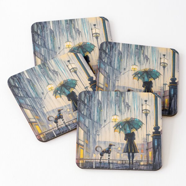 Item preview, Robot Dog’s Loyal Gaze in the Rainy Day designed and sold by Birdbum.