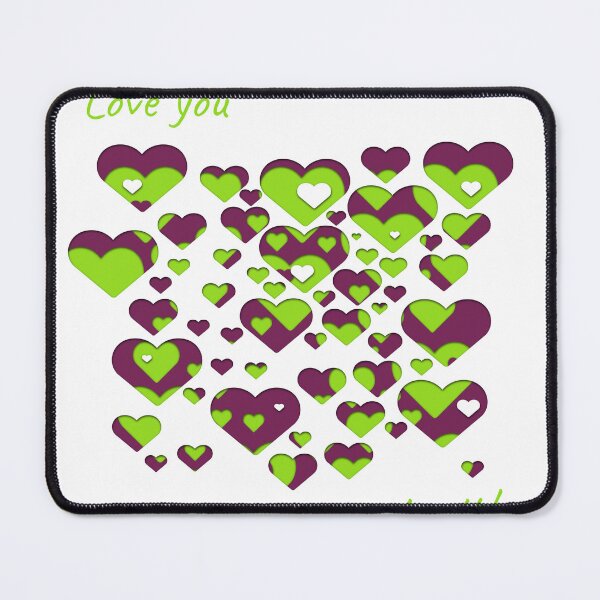 Item preview, Love You Green Hearts Innit! designed and sold by cookymunster.