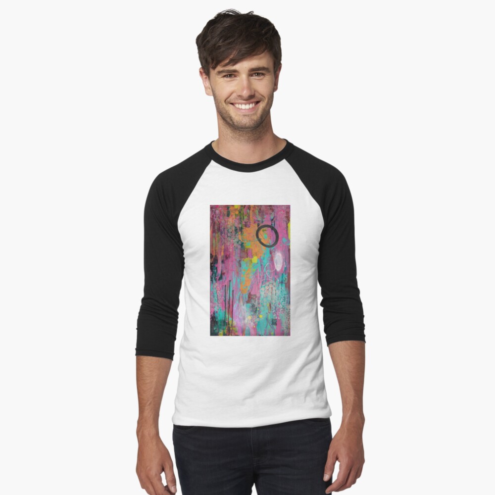 Item preview, Baseball ¾ Sleeve T-Shirt designed and sold by annasfunkyart.