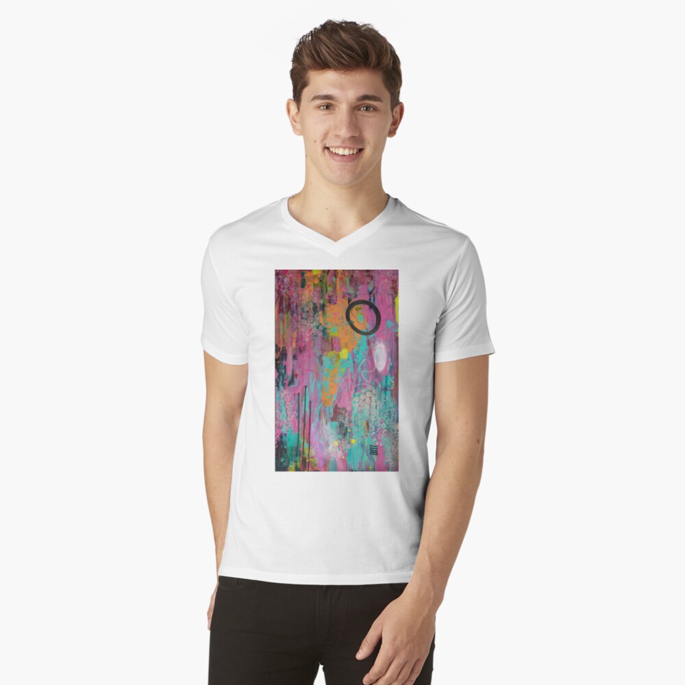 Item preview, V-Neck T-Shirt designed and sold by annasfunkyart.