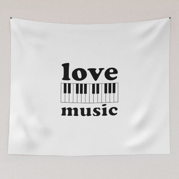 Item preview, Piano keyboard - Love music designed and sold by Inspirationmotivation.