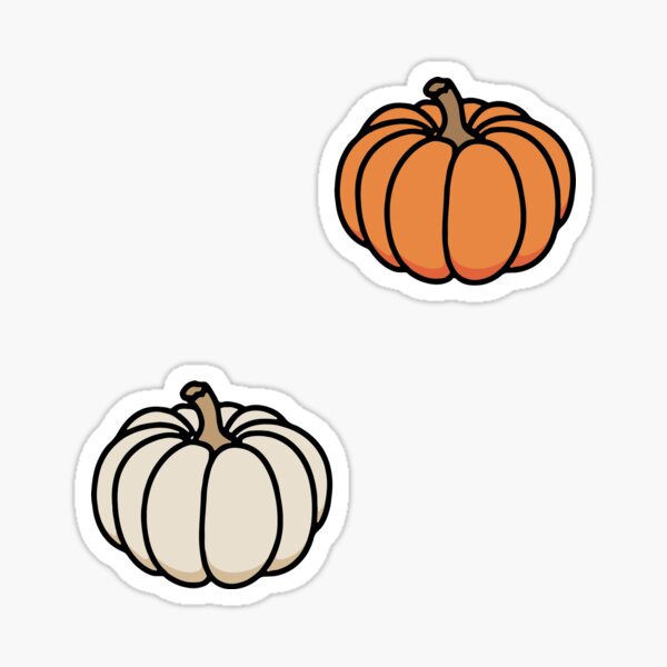 Item preview, orange and white pumpkin duo designed and sold by maura41.