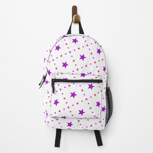 Item preview, Purple Stars and Red Dots Pattern designed and sold by Patternliss.