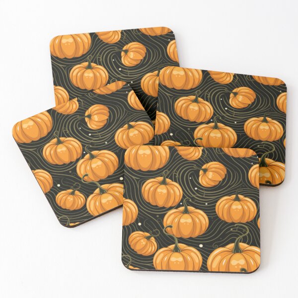 Item preview, halloween pumpkin pattern designed and sold by TEEJAMBOREE.