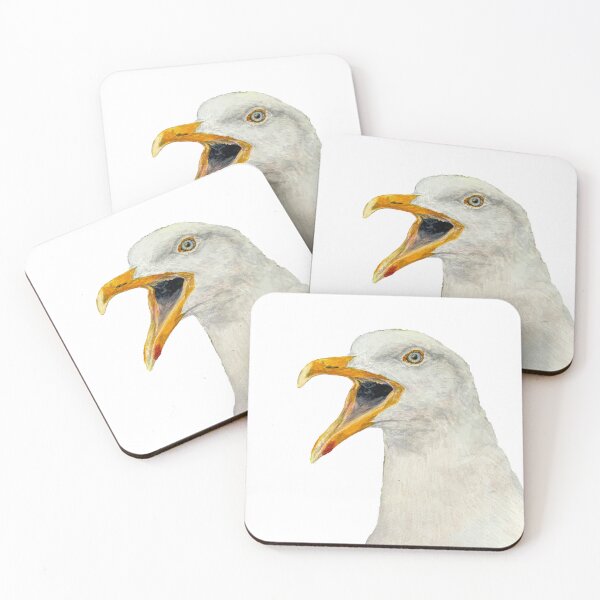 Item preview, Realistic hand painted Watercolor of a seagull  designed and sold by Bmoony.