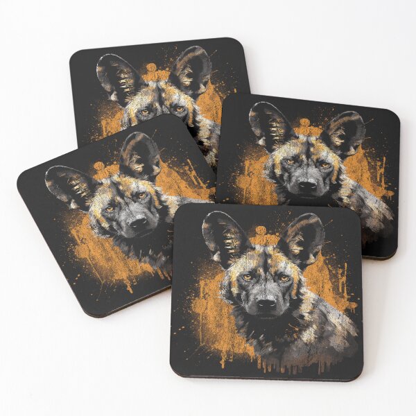 Item preview, An Africian Wild Dog - Street Art Distressed Animal designed and sold by GVRDesign.