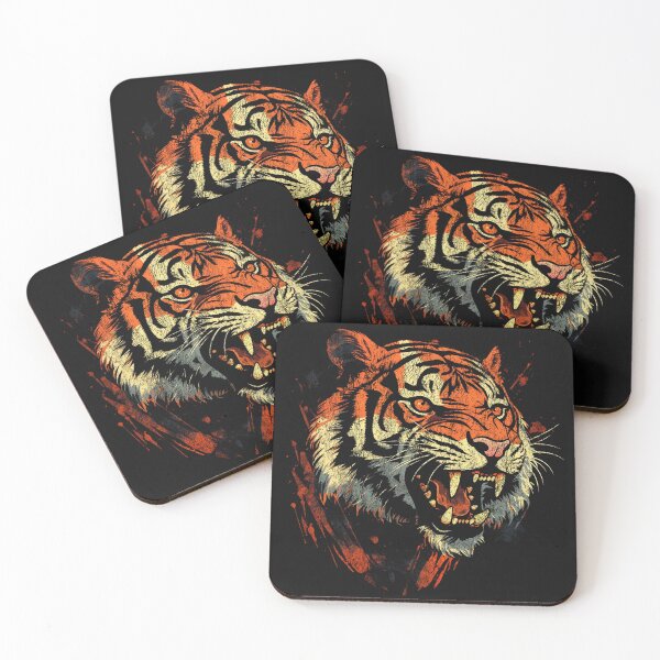 Item preview, An Amur Tiger - Street Art Vintage Distressed Wildlife designed and sold by GVRDesign.