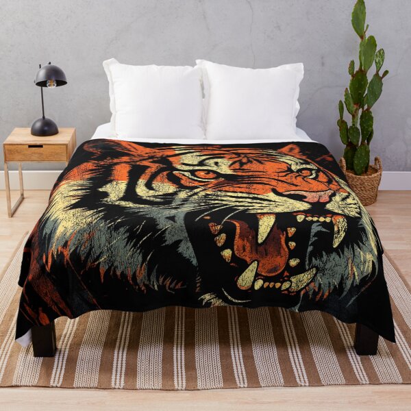 Item preview, An Amur Tiger - Street Art Vintage Distressed Wildlife designed and sold by GVRDesign.