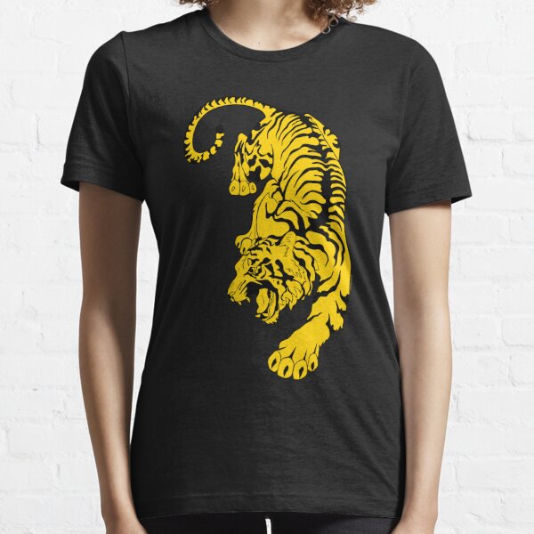 Punt Road End Yellow & Black Tiger Essential T-Shirt