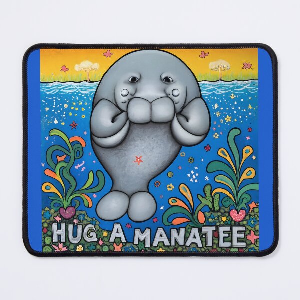 Item preview, Hug a Manatee - Cute Fun Manatee Design designed and sold by SandbarTees.
