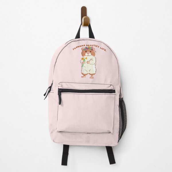 Item preview, Happy hamster with flowers, Flowers beautify life. designed and sold by gisselldrawn.