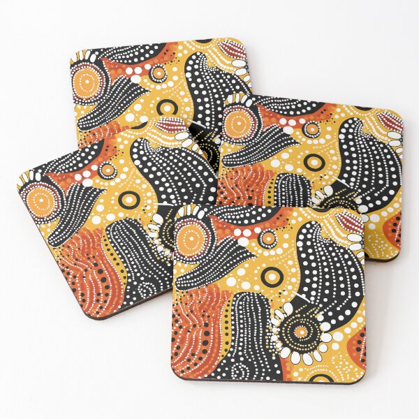 Item preview, Blend of indigenous Australian, Bamileke, and biomorphic art. designed and sold by lantasticdesign.