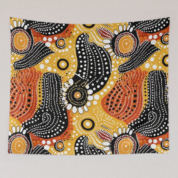 Item preview, Blend of indigenous Australian, Bamileke, and biomorphic art. designed and sold by lantasticdesign.
