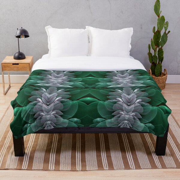 Sea Flower Throw Blanket