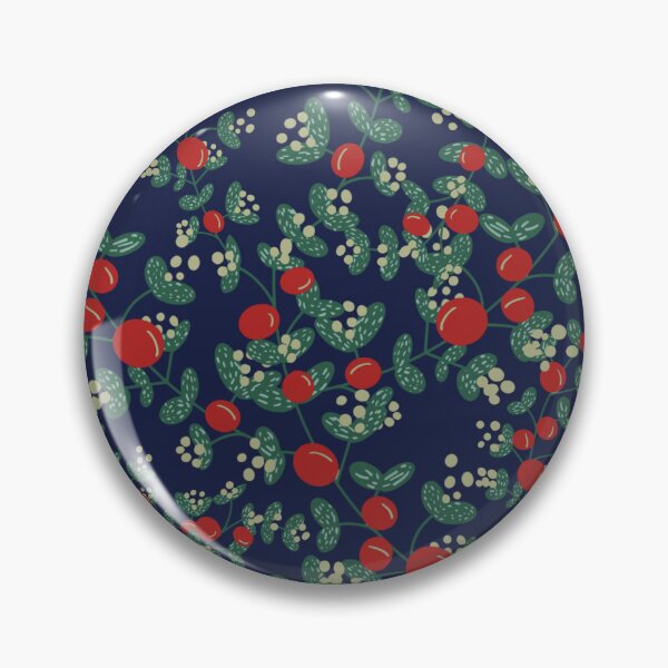 Item preview, December Warmer Vibes With Red Cherry: Dark Blue  designed and sold by Asmaa Abdul-Azim.