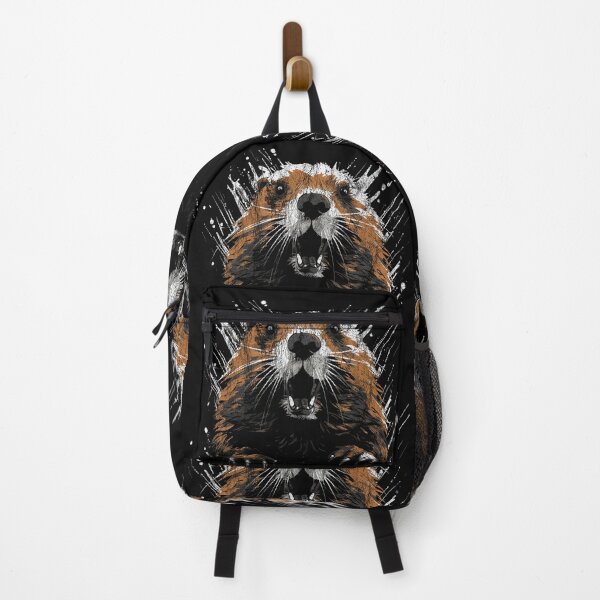Item preview, An Angry Beaver - Street Art Vintage Distressed Wildlife designed and sold by GVRDesign.