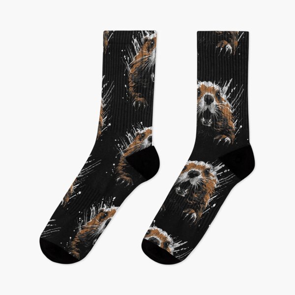 Item preview, An Angry Beaver - Street Art Vintage Distressed Wildlife designed and sold by GVRDesign.
