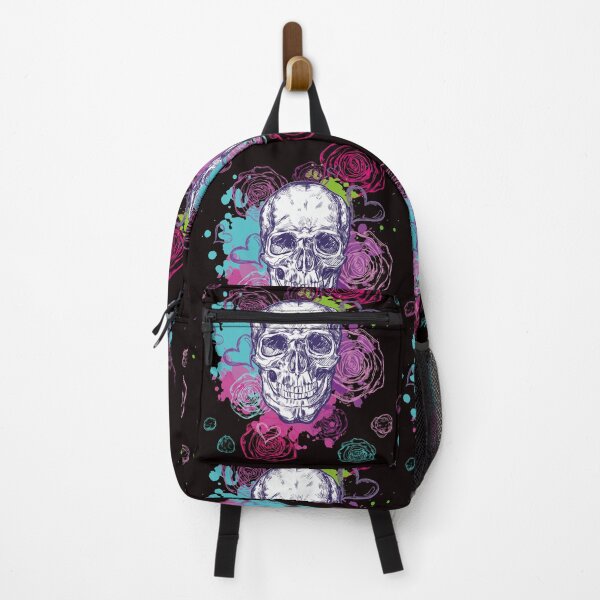 Item preview, Skulls and roses in black designed and sold by Aleph-Mga.