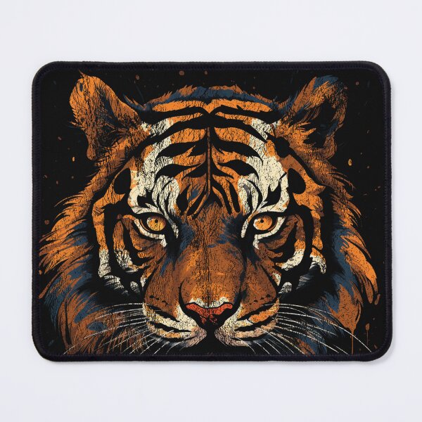 Item preview, A Bengal Tiger - Street Art Vintage Distressed Wildlife designed and sold by GVRDesign.