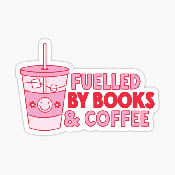 Item preview, Fuelled By Books and Coffee designed and sold by katreadsitshop.