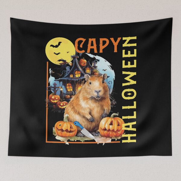Item preview, CAPY HALLOWEEN CAPYBARA HAPPY HALLOWEEN designed and sold by FlutteringWings.
