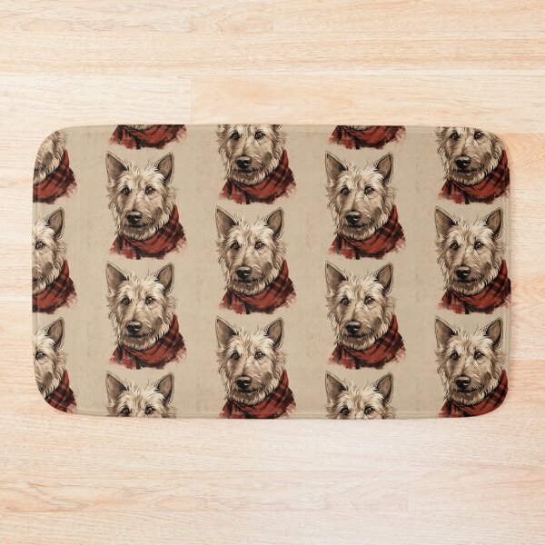 Item preview, Berger Picard Christmas Plaid Watercolor designed and sold by rafaeltto.