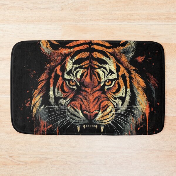 Item preview, A Bengal Tiger - Street Art Vintage Distressed Wildlife designed and sold by GVRDesign.