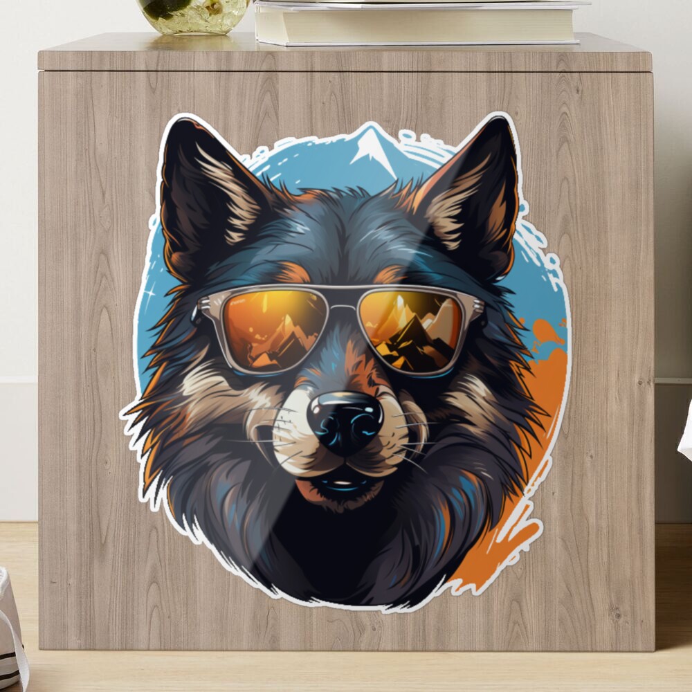 Young cool party wolf in sunglasses. Pop art... - Stock Illustration  [97342625] - PIXTA