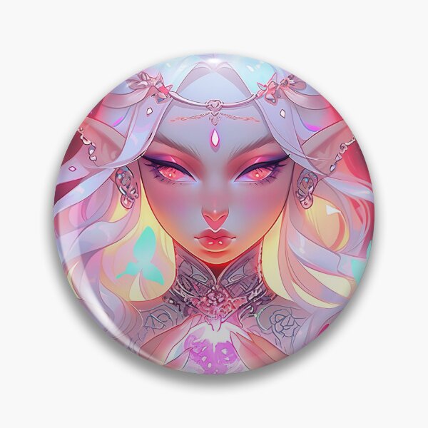 Item preview, Beautiful Elf Anime Girl and Glowing Orb designed and sold by bubblegoth.