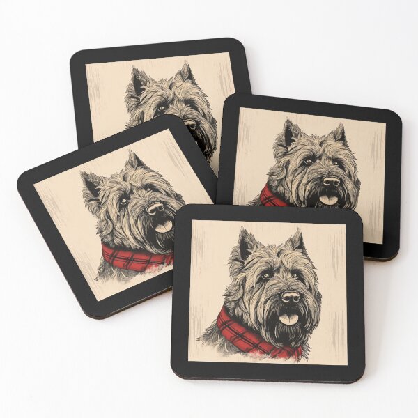 Item preview, Bouvier Des Flandres Christmas Plaid Watercolor designed and sold by rafaeltto.