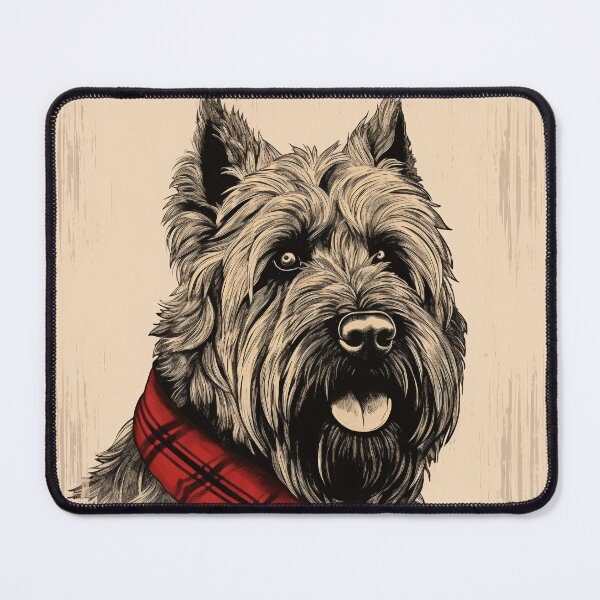 Item preview, Bouvier Des Flandres Christmas Plaid Watercolor designed and sold by rafaeltto.