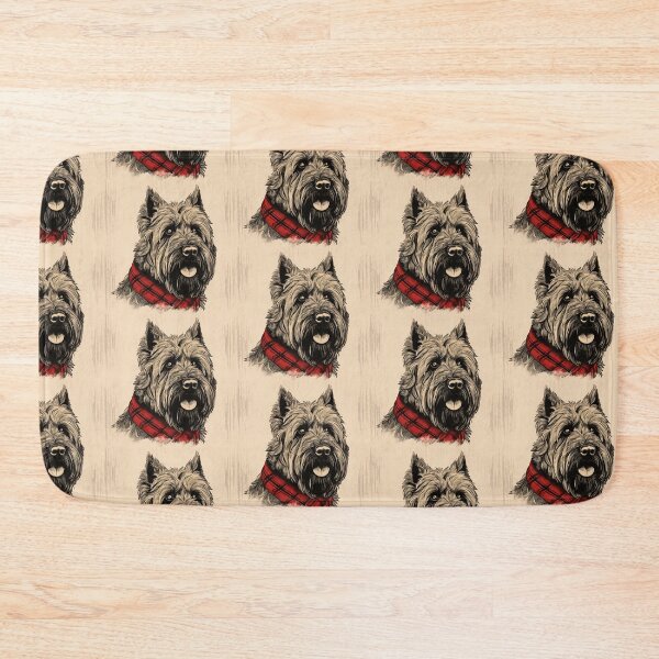 Item preview, Bouvier Des Flandres Christmas Plaid Watercolor designed and sold by rafaeltto.