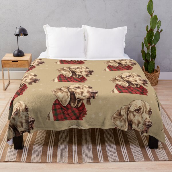 Item preview, Bracco Italiano Christmas Plaid Watercolor designed and sold by rafaeltto.