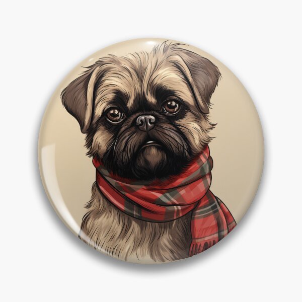 Artikelvorschau, Brussels Griffon Christmas Plaid Watercolor entworfen und verkauft von rafaeltto.