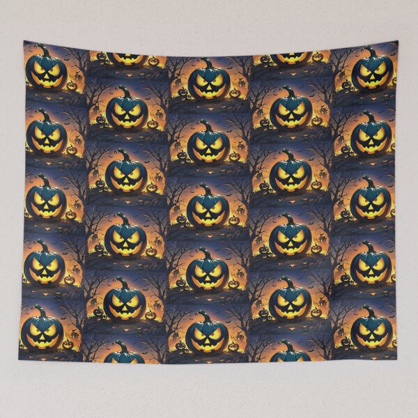 Item preview, Halloween pumpkin with bats 3 designed and sold by Frenchbullrufo.
