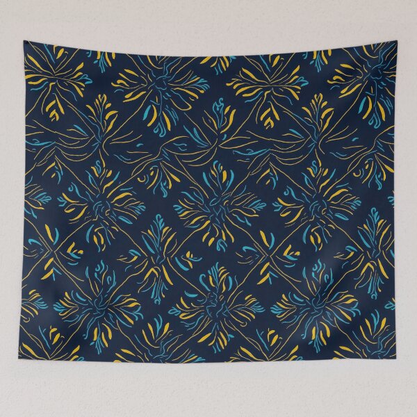 Item preview, Luminous Flowers of Lines designed and sold by Omarupattern51.
