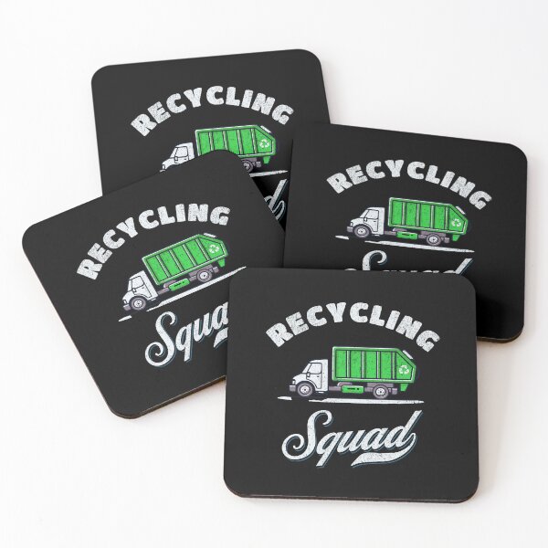 Item preview, Recycling squad Garbage man and garbage truck driver Retro vintage style  designed and sold by HosvPrint .s.