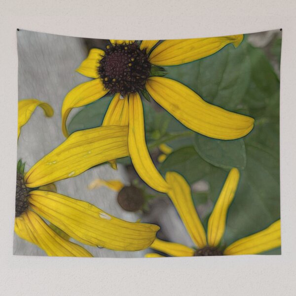 Item preview, Yellow Cone Flower Close Up designed and sold by bloomingvine.