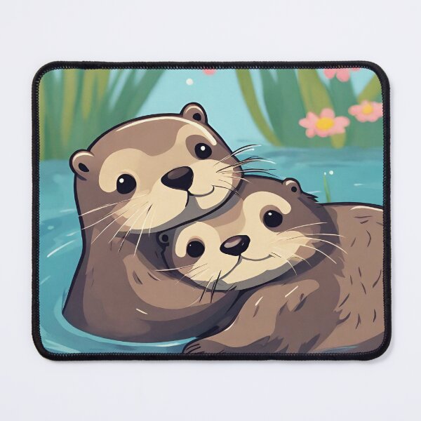 Item preview, otters hugging designed and sold by TFrequencyStore.